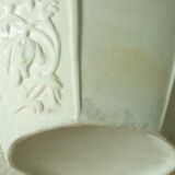 Glazed biscuit earthenware planter