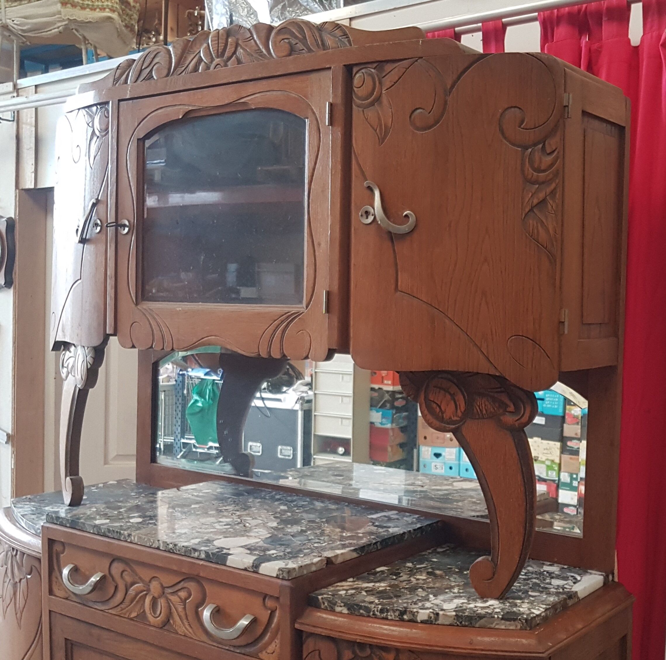 Vaisselier, buffet 2 body 40s