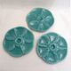 Oyster service Fish in faience barbotine 1950s
