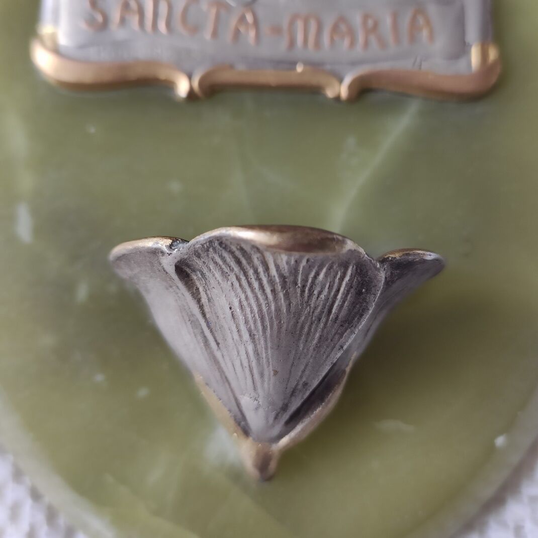 Green onyx wall stoup