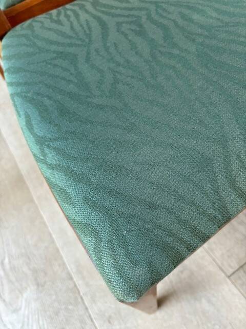 6 beech and teak chairs - Denmark 1940s