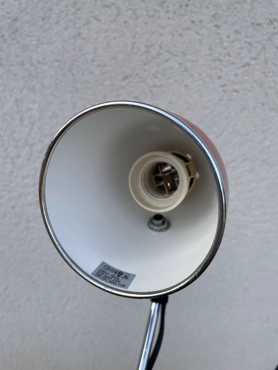 Vintage red desk lamp