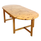 Table à manger en pin de Karin Moberg années 70
