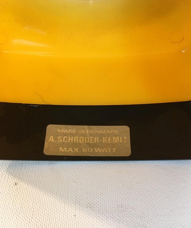 Vintage hanging lamp by Bent Karlby for A. Schroder, Kemi, 1970s