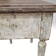 Pair of Louis XVI style bedside tables with patina