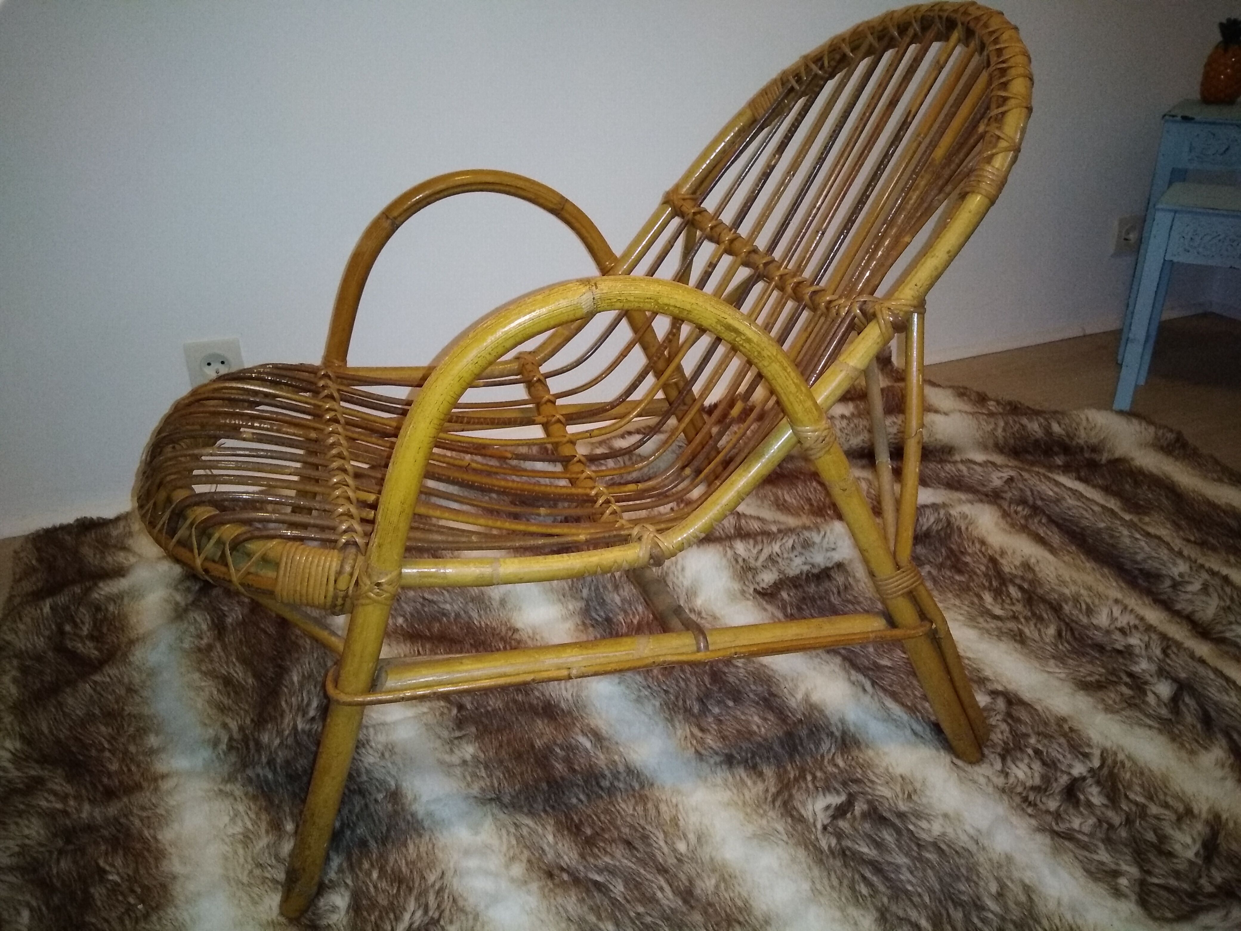 Scandinavian rattan chair