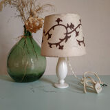 Vintage lamp foot in white opaline