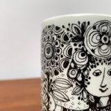 Danish Flora vase from the mid-century by Bjørn Wiinblad for Nymölle Denmark, 1960s.