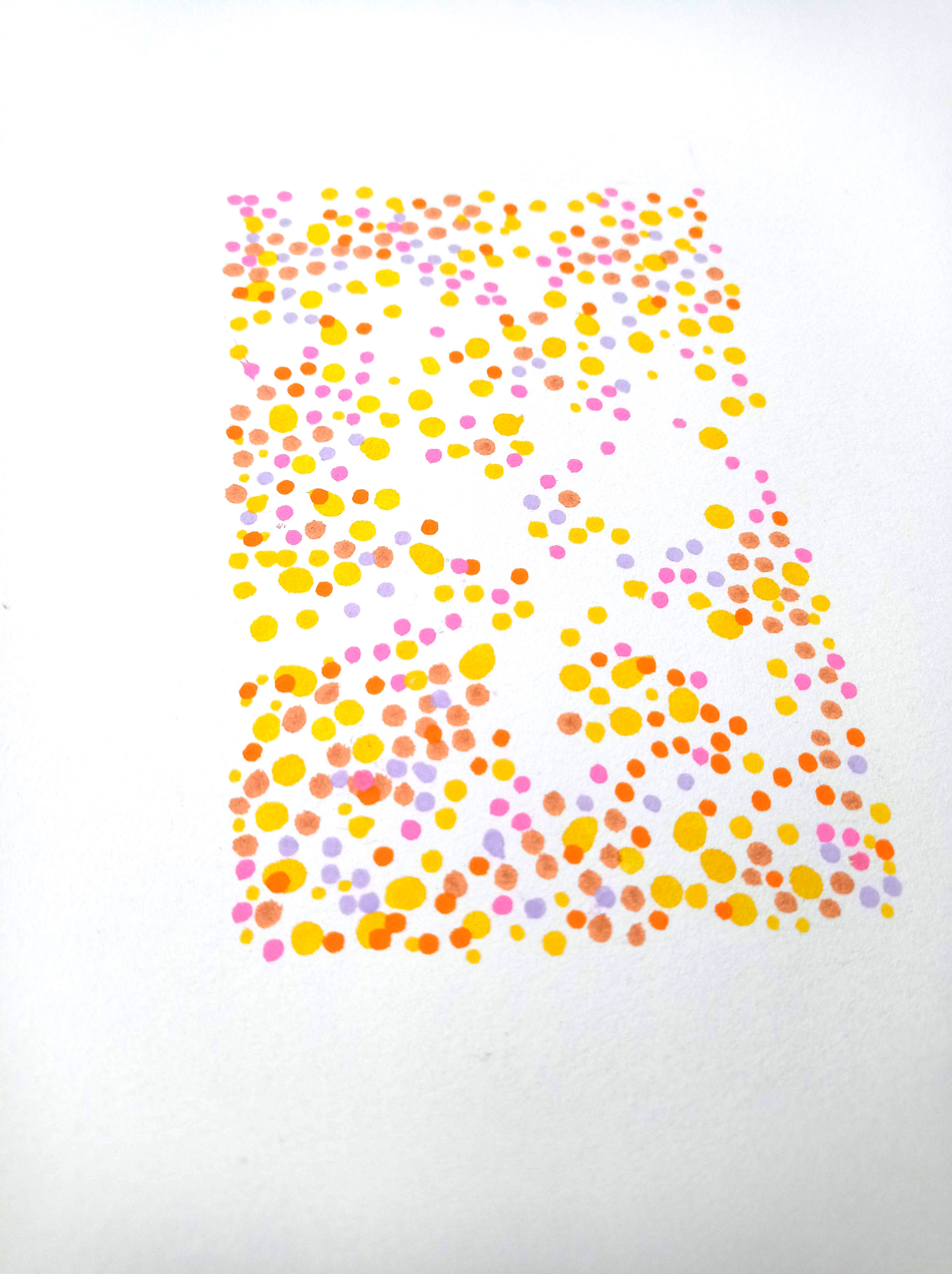 Pointillist abstraction summer