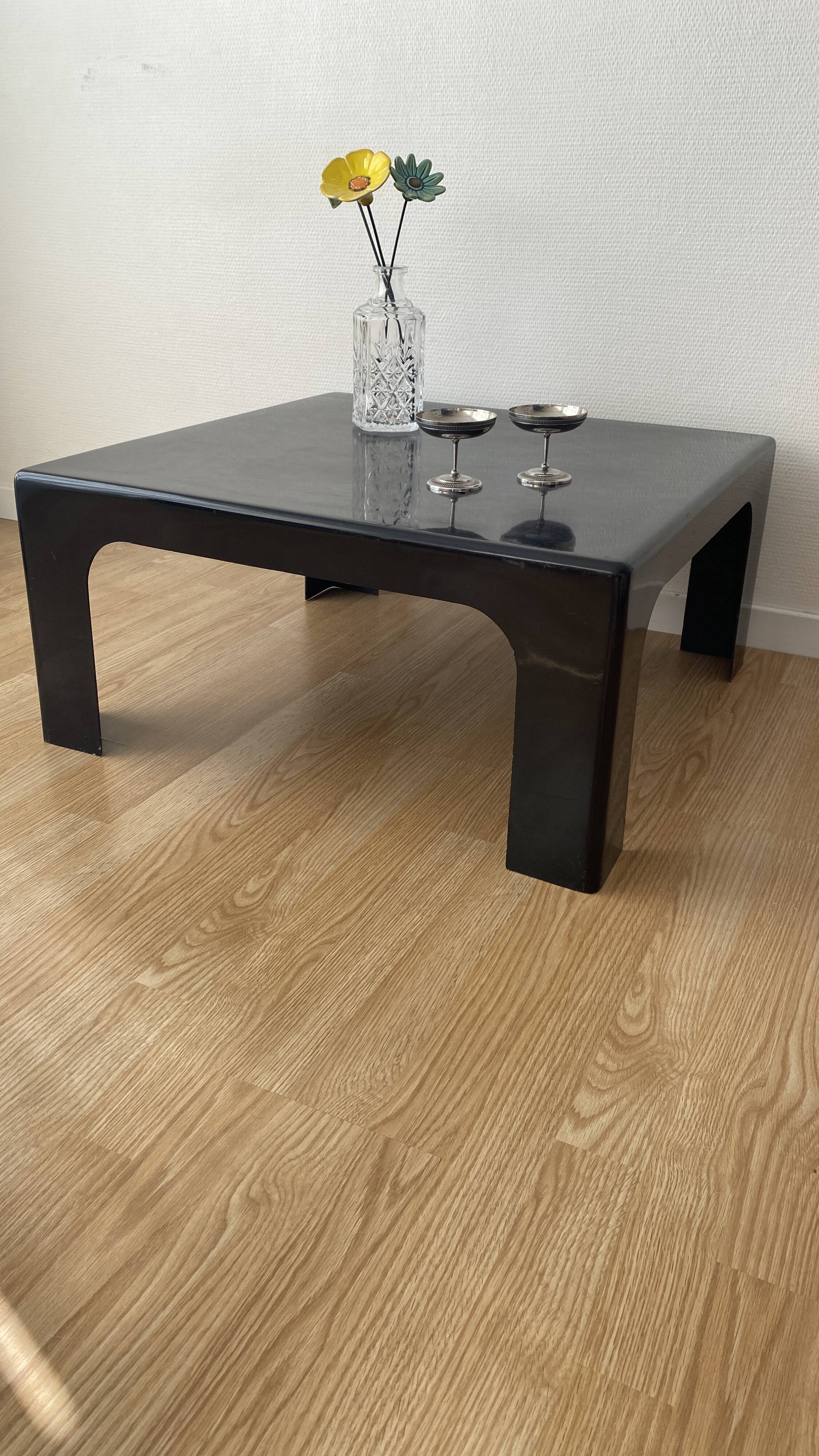 70s fiberglass coffee table