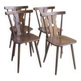 4 chaises bistrot vintage 1960's