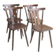 4 chaises bistrot vintage 1960's