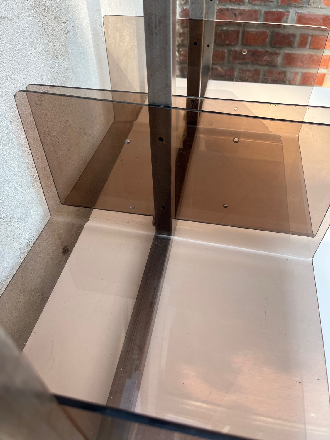 Plexiglass shelf & funky 70s