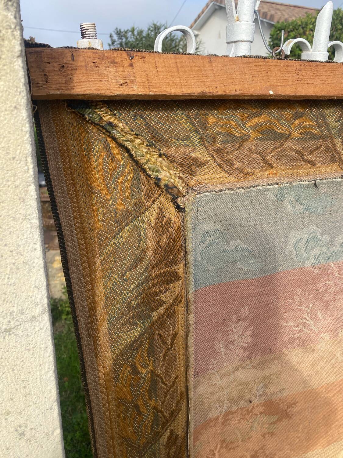 Large Gobelins tapestry wall hanging, Jules Pansu, pastoral scene
