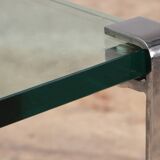 Peter Draenert Model 1022 Side table - Chrome & Glass, Germany 1960