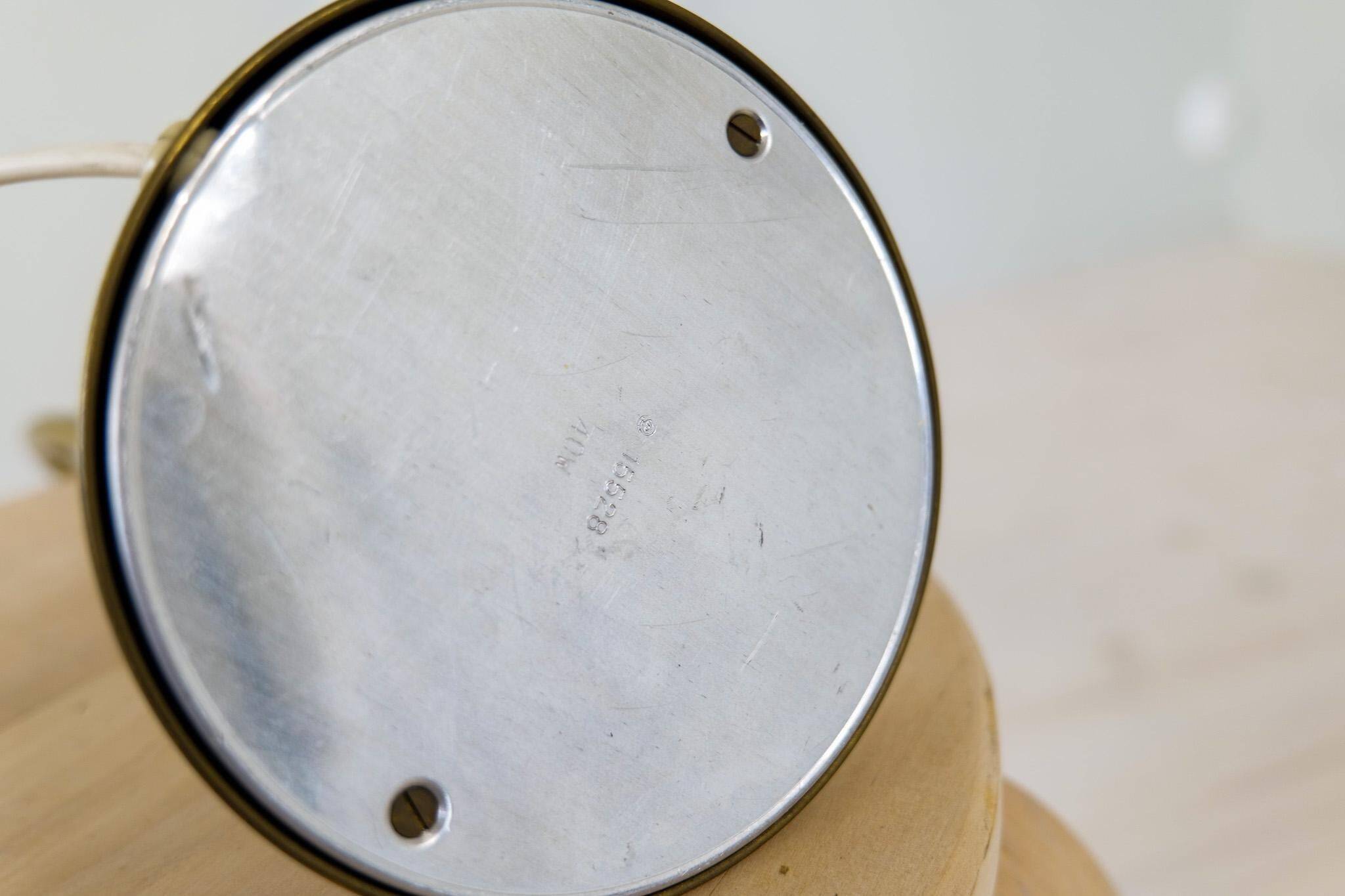 Rare adjustable mid-century table lamp by Böhlmarks, 1940s, Sweden.