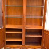 Louis XV display case in solid wood