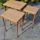 Nesting tables in oak from the 1930s.