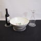 Set under flat bohemian crystal