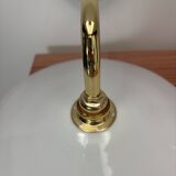 White opaline wall lights