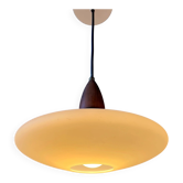 Opaline glass suspension (Philips style) - Louis Kalff