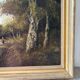 Balade en forêt, huile sur toile