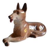 Wolf Dog German Shepherd Ceramic Saint Clément L 39 cm H 26 cm