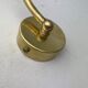 Old vintage curve opal wall lamp