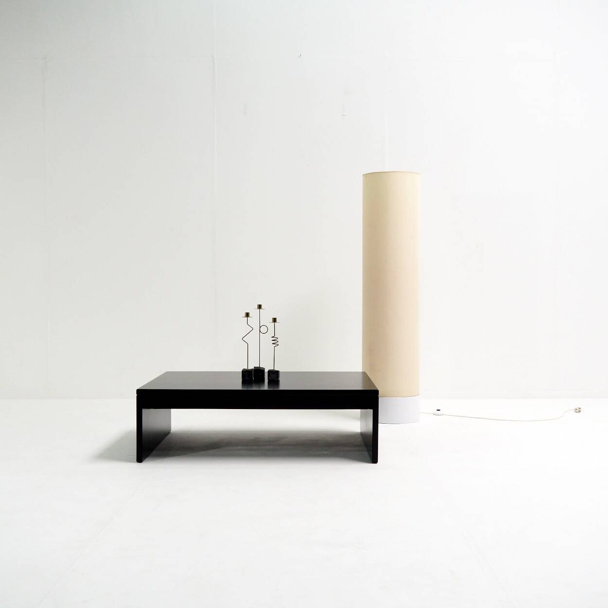 Vintage Cylindrical Floor Lamp of Dutch Origin