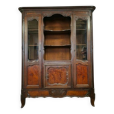 Buffet vitrine bibliothèque style Louis XV