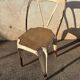 J. Mathieu sheet metal bistro chair