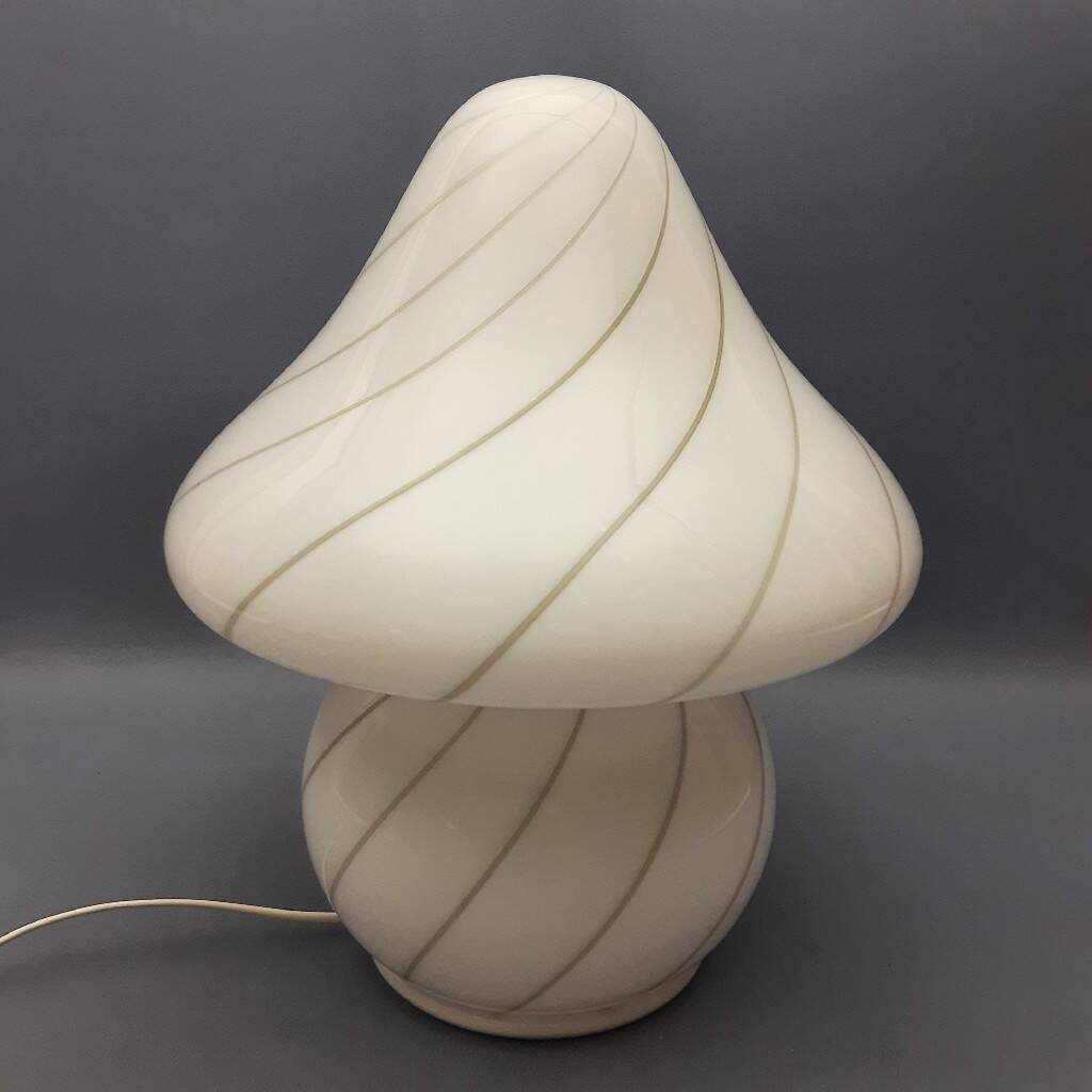 Mushroom lamp in Murano glass, modernist design by Nason Mazzega from the 1970s.