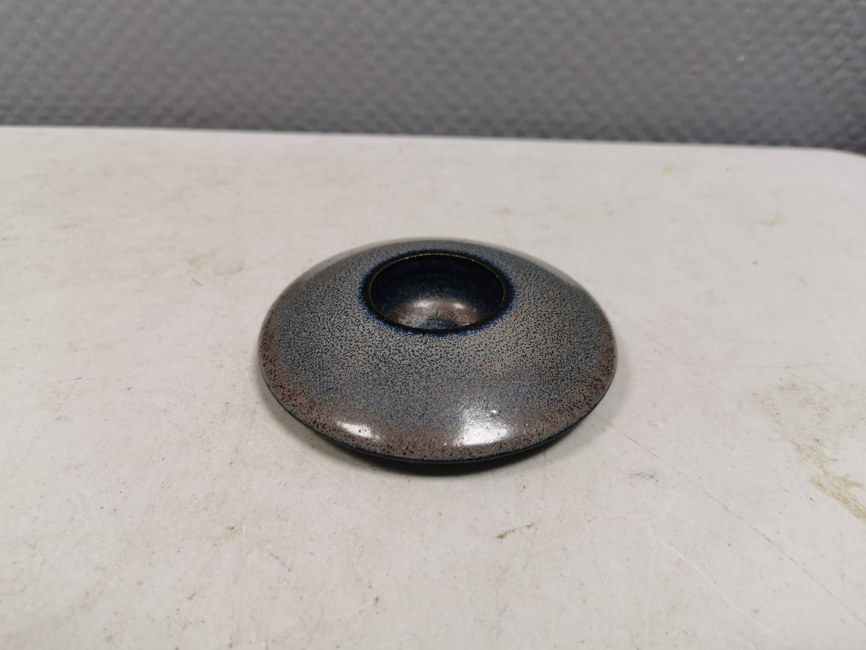 Little ceramic tea-light holder, made by M, Denmark, 1990s