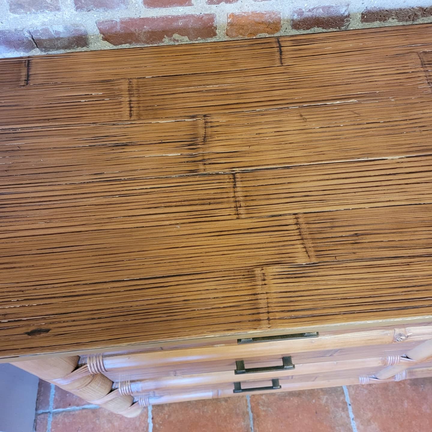 Bamboo chest of drawers