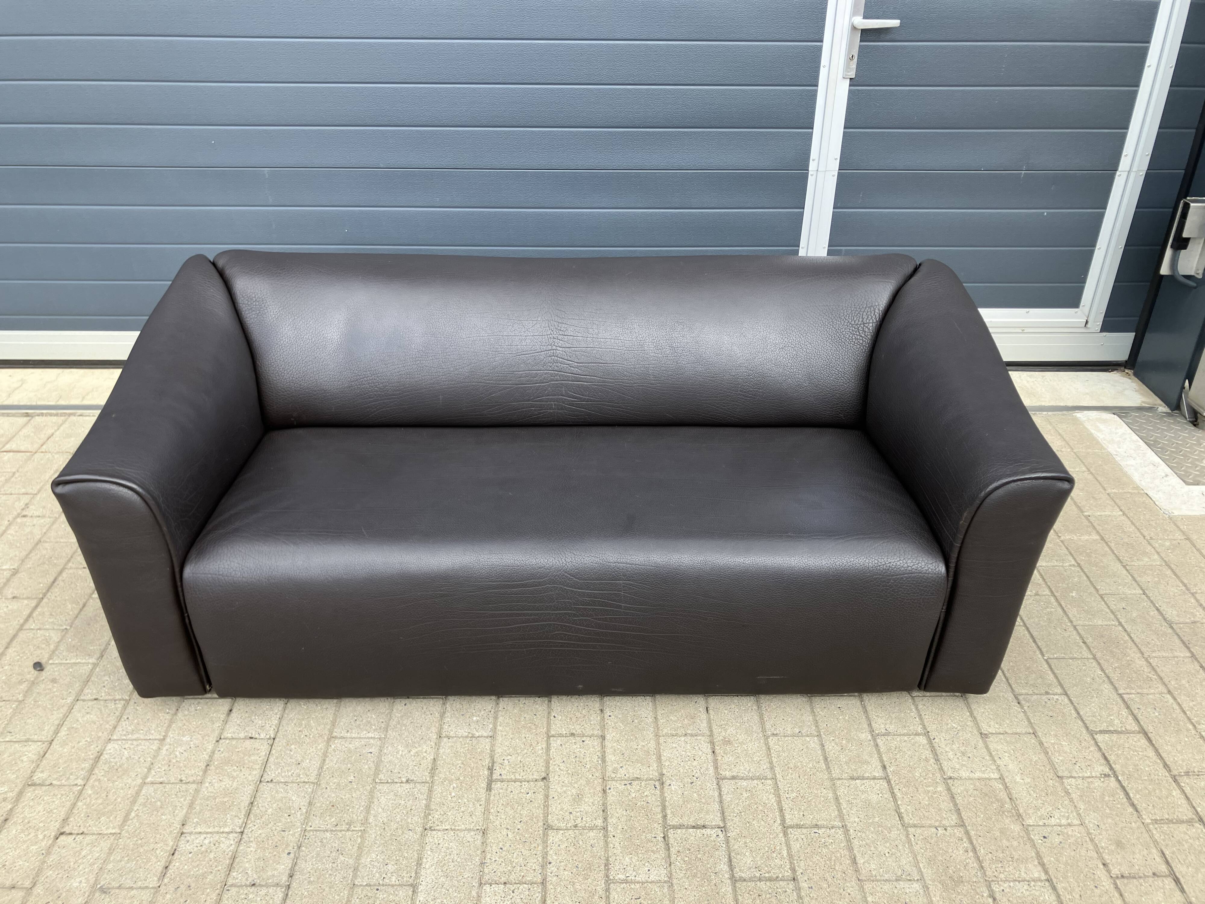 De Sede Ds47 3zit +2zit Buffel leather 5mm NECK color Cigarro