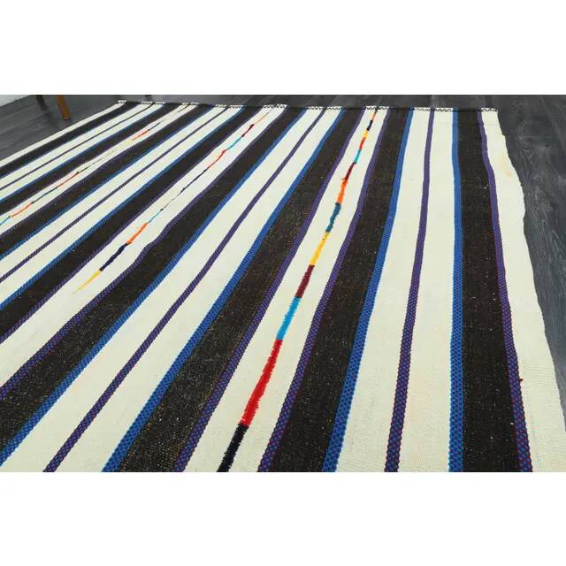 1970s Vintage Turkish Oushak Handmade Wool Cotton Beige Area Rug 178x222