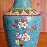 Vase cloisonné fleurs de cerisier