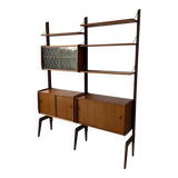 Bibliothèque en teck, Norvège des années 1960