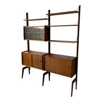 Bibliothèque en teck, Norvège des années 1960