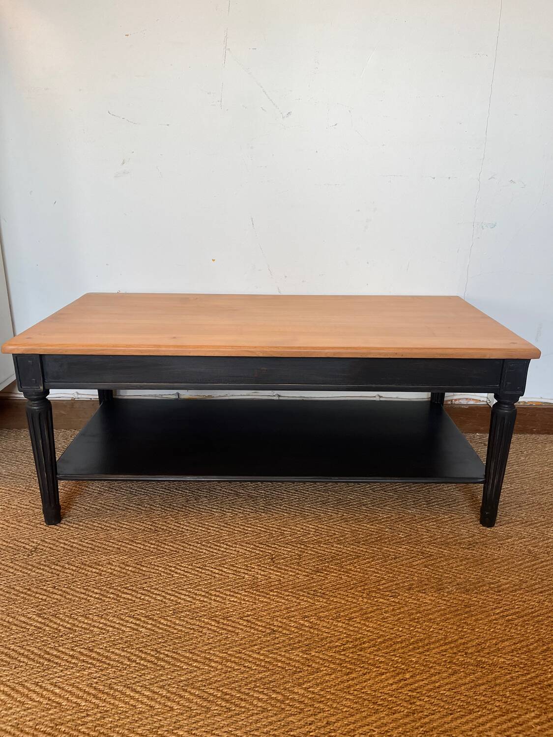 Vintage solid wood coffee table