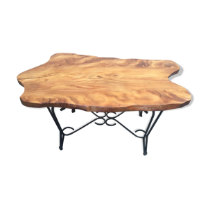 table basse bois massif