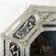 Venetian mirror to parecloses of the 1930s Murano glass 52 x 43 cm