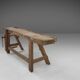 Industrial solid oak Workbench, Belgium ca. 1900