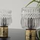 Pair of glass bedside lamps by Kamenicky Senov 1960