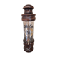 Vintage glass and wood whiskey bottle with pouring tap