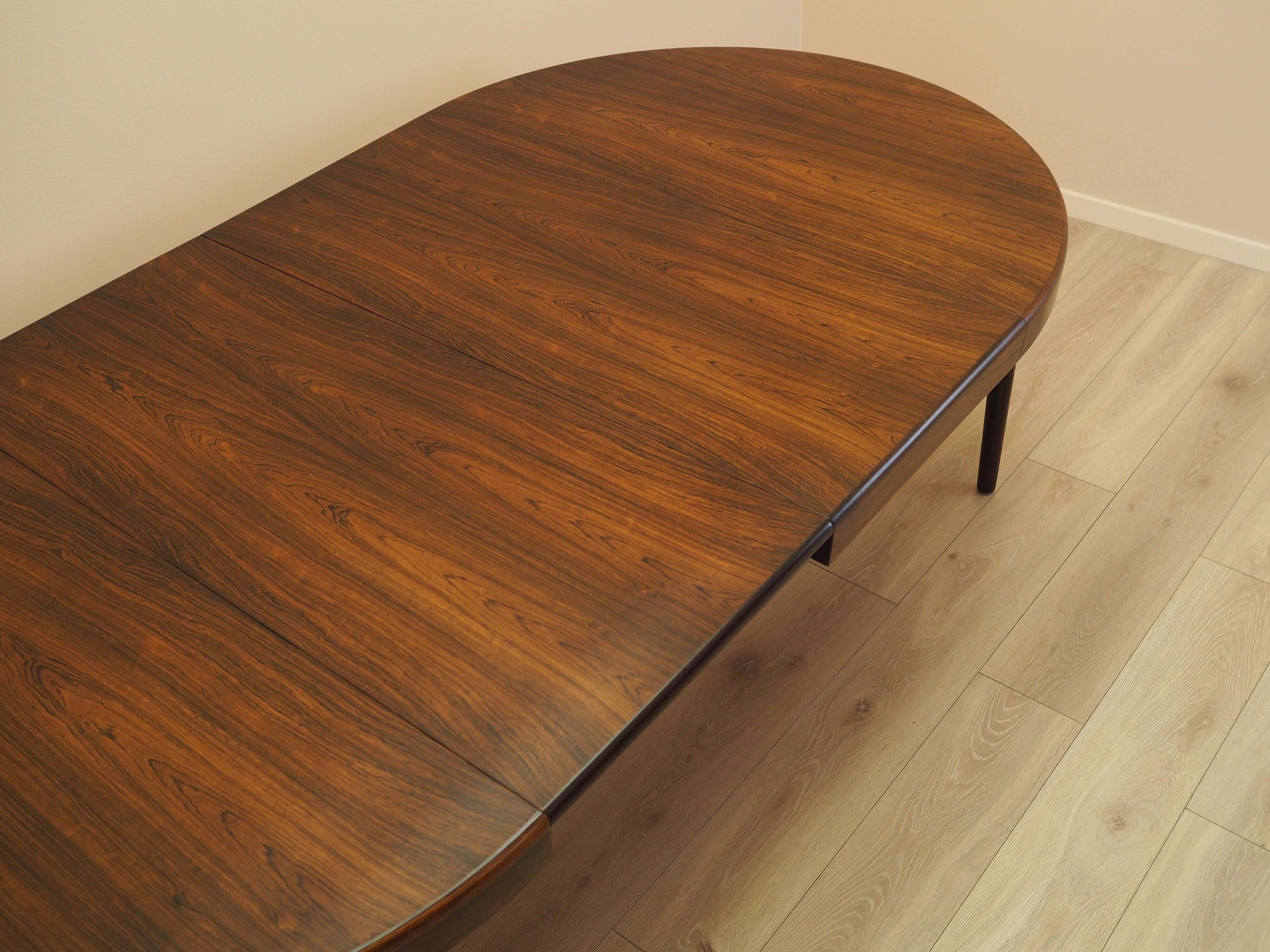 Round rosewood table, 1960, designer: Harry Østergaard, Randers Møbelfabrik