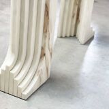 Vintage travertine  dining table, 1970s