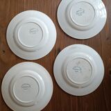 4 assiettes Gien modèle Canards