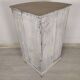 Rustic patinated corner cupboard