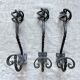 Wrought iron wall hooks